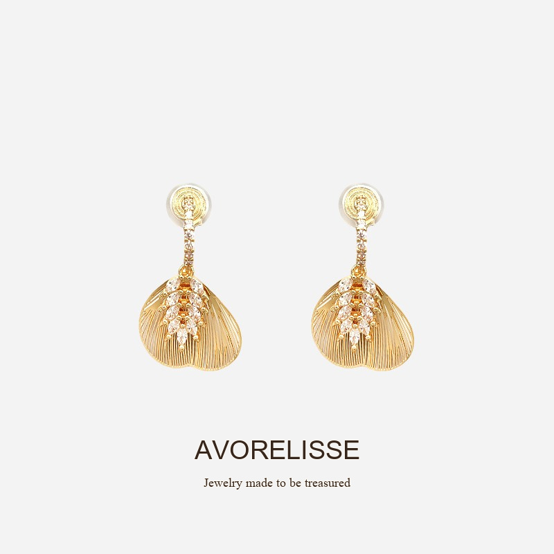 Seren Leaf Clip-On Drop Earrings product image 7