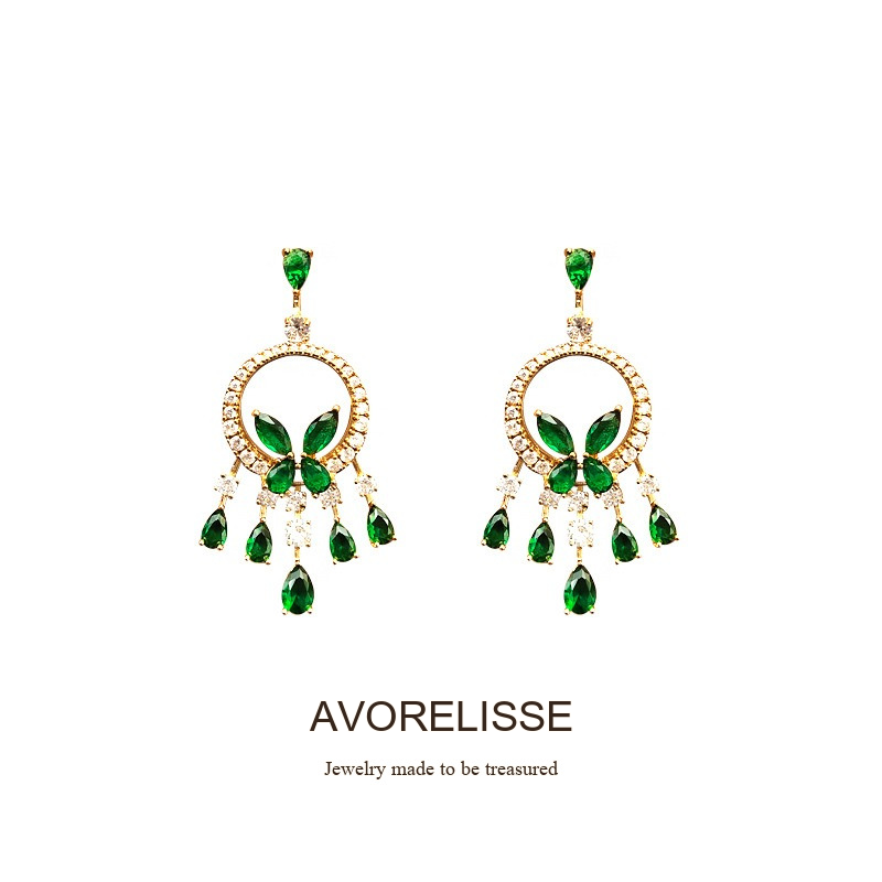 Aurelia Butterfly Tassel Clip-On Drop Earrings product image 8