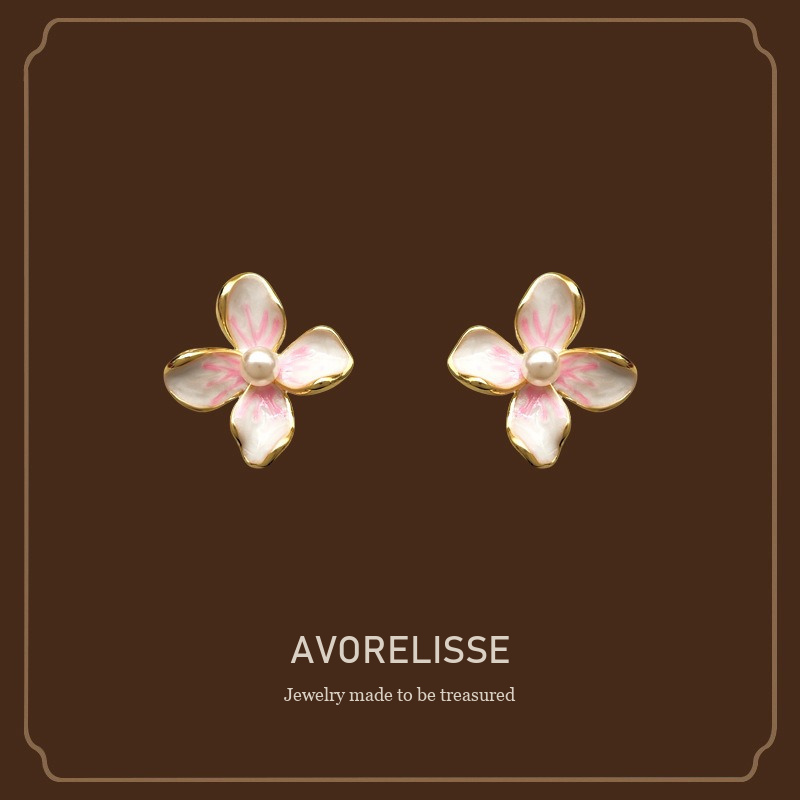 Seren Floral Pearl Clip-On Earrings — Edition 69 Avorelisse cover image