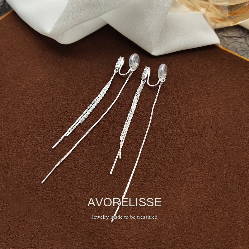Amara Tassel Clip-On Drop Earrings product image 2