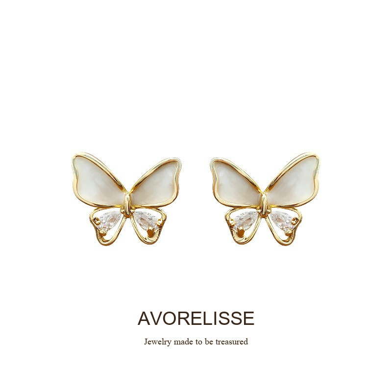 Noelle Butterfly Pearl Clip-On Earrings product image 9