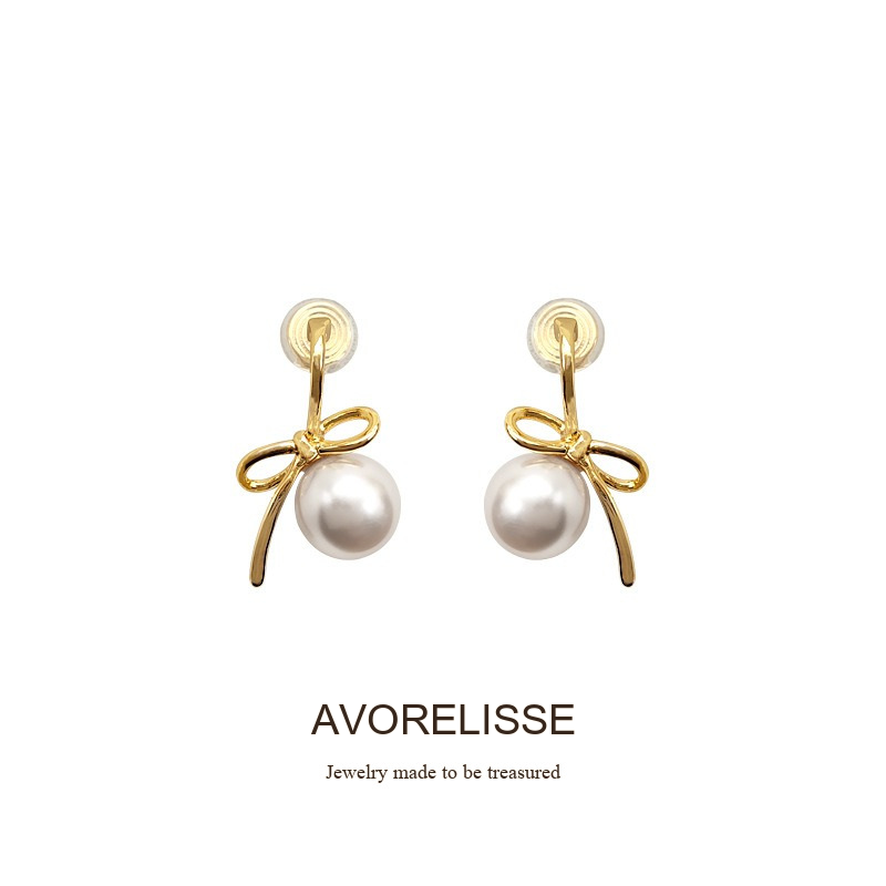 Lumière Bow Butterfly Pearl Clip-On Earrings — Edition 50 product image 8