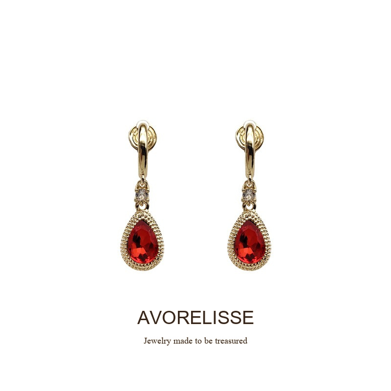 Lumière Teardrop Crystal Clip-On Earrings product image 7