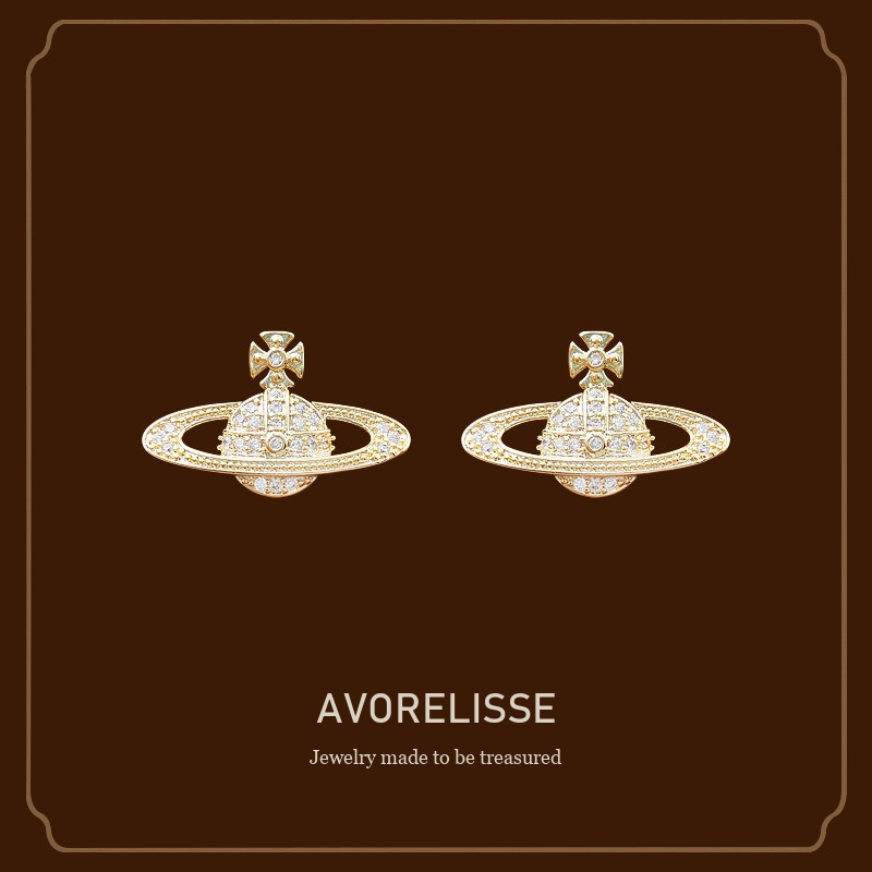 Lumière Orbit Pavé Crystal Celestial Clip-On Earrings product image 1