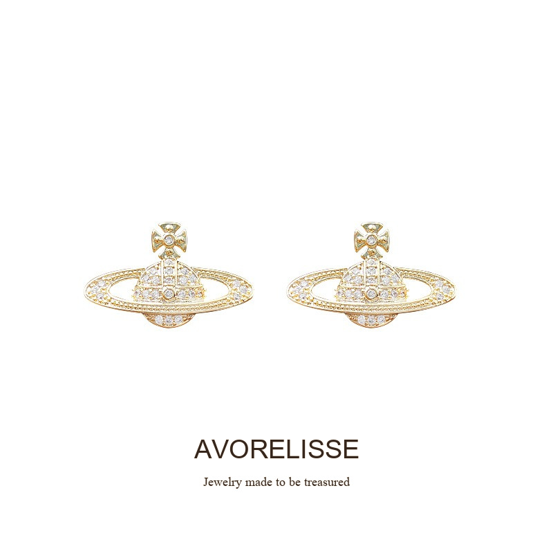 Lumière Orbit Pavé Crystal Celestial Clip-On Earrings product image 9