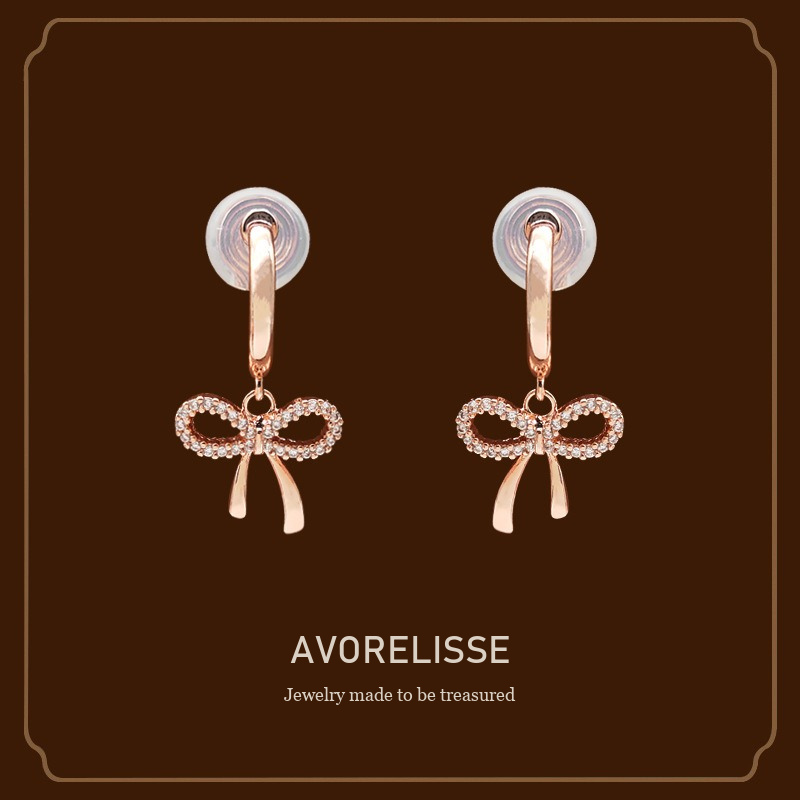 Aurelia Bow Butterfly Clip-On Earrings Avorelisse cover image