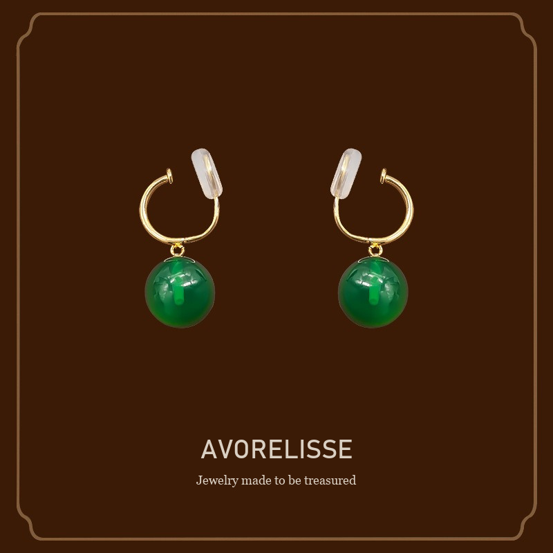 Vesper Jade-Inspired Clip-On Earrings product image 1