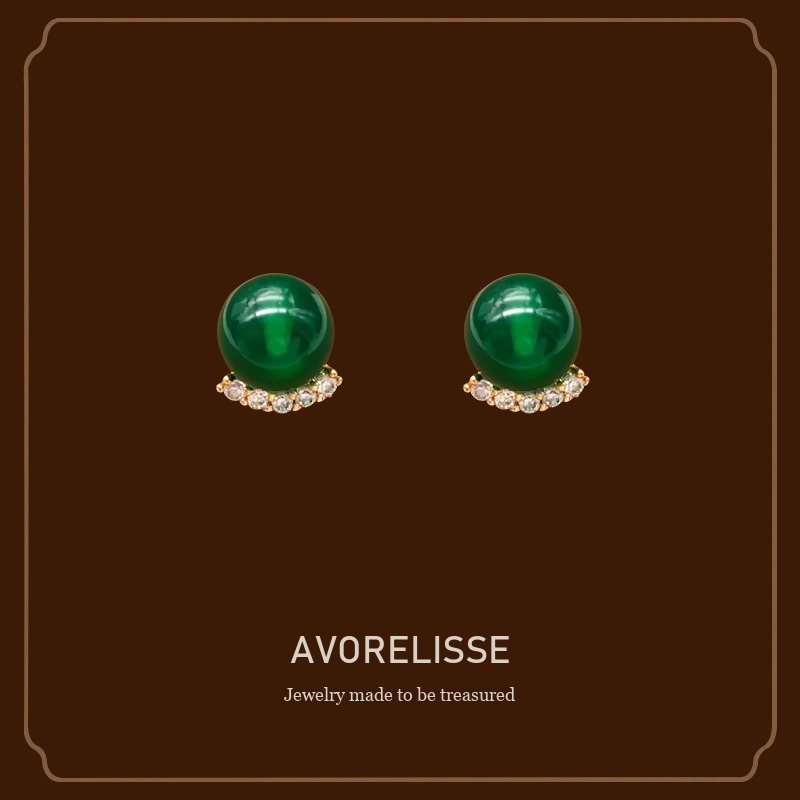 Vesper Agate-Inspired Crystal Clip-On Earrings product image 1