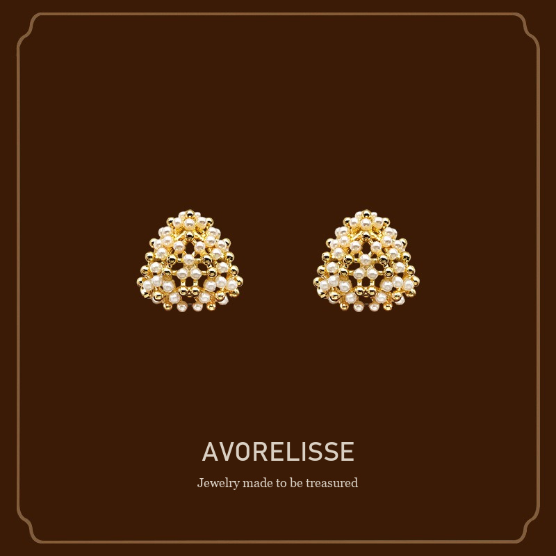 Aurelia Pearl Geometric Clip-On Earrings product image 1