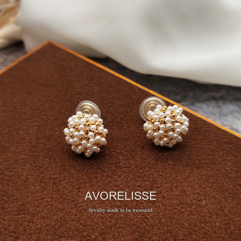 Aurelia Pearl Geometric Clip-On Earrings product image 2
