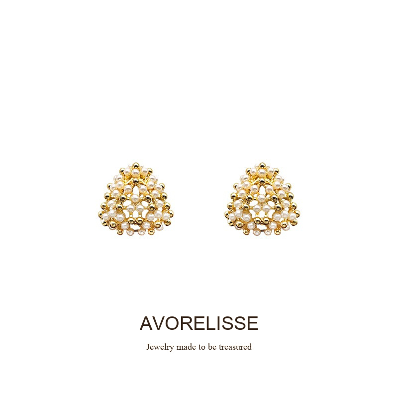 Aurelia Pearl Geometric Clip-On Earrings product image 7