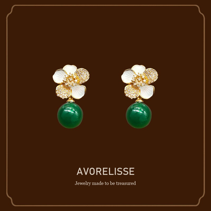 Celeste Floral Clip-On Earrings Avorelisse cover image