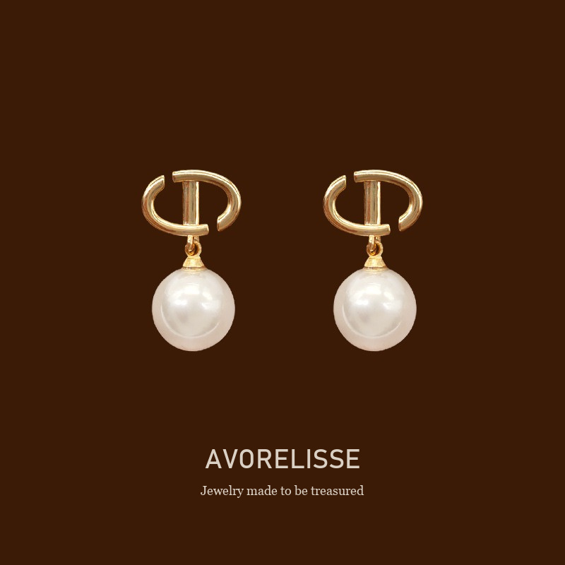 Aurelia Pearl Clip-On Drop Earrings Avorelisse cover image
