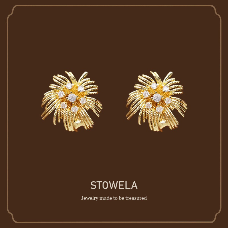 Amara Crystal Starburst Stud Earrings product image 1