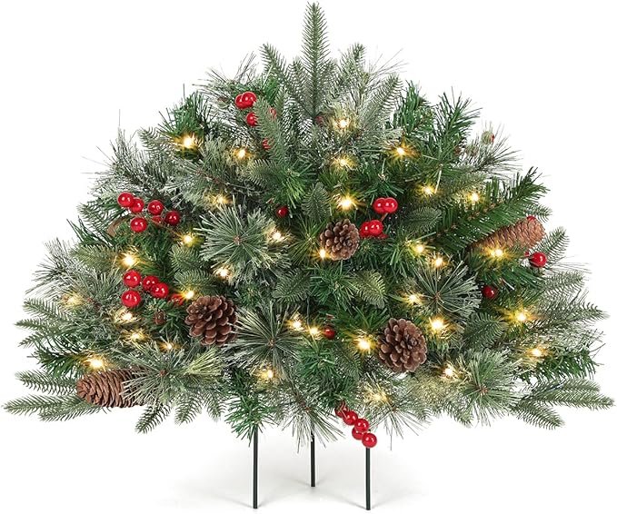 🔥🔥Final 3 Hours: 50% OFF🎄Pre-lit Artificial Christmas Tree Urn Filler💐