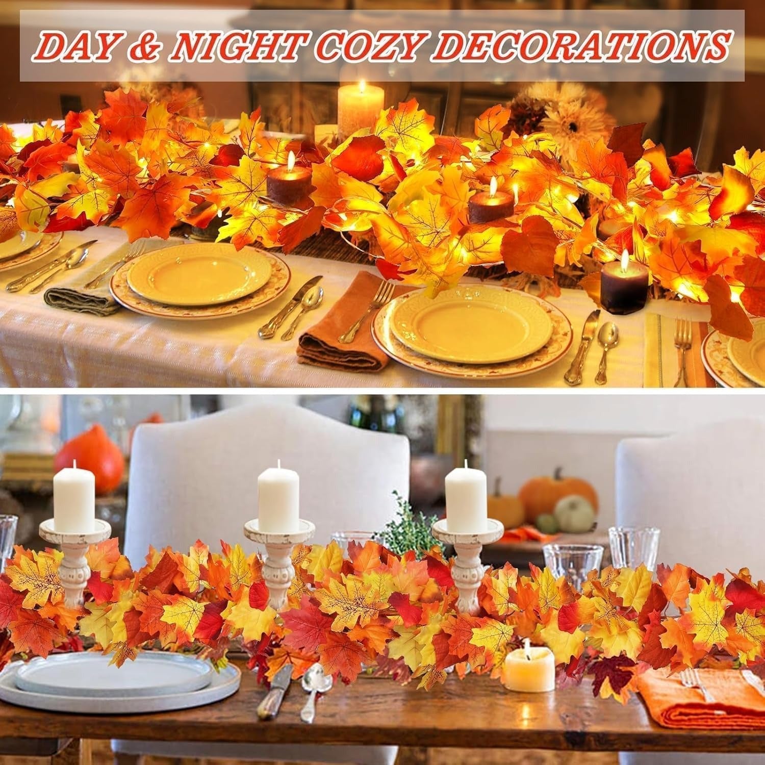 🍁Special Fall Sale 50% OFF🎃Fall Wreath with Pumpkin Maple Leaves