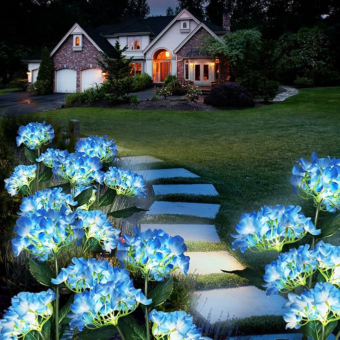 🔥Summer Sale🔥Outdoor Solar Hydrangea Flower Lights
