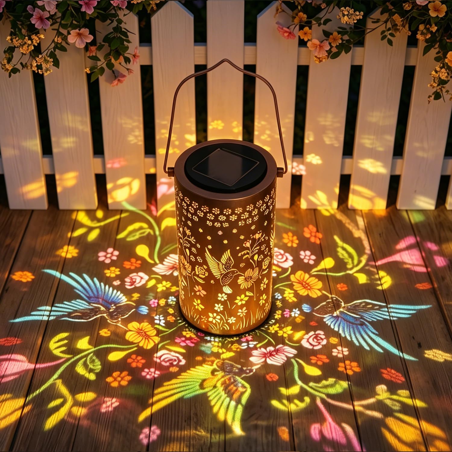 🔥HOT SALE 60% OFF🦋Colorful Butterfly Glow Solar Garden Lantern