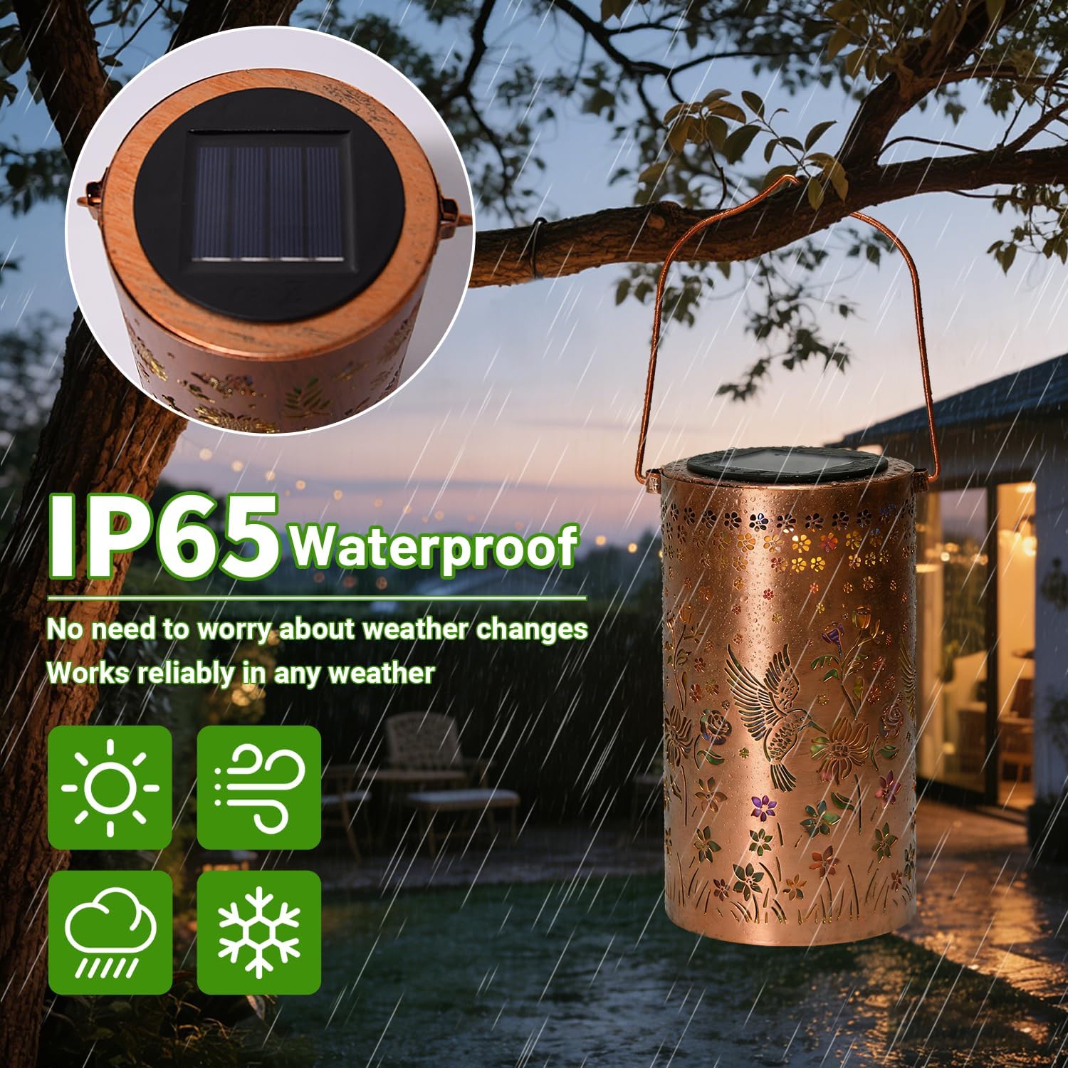 🔥HOT SALE 60% OFF🦋Colorful Butterfly Glow Solar Garden Lantern