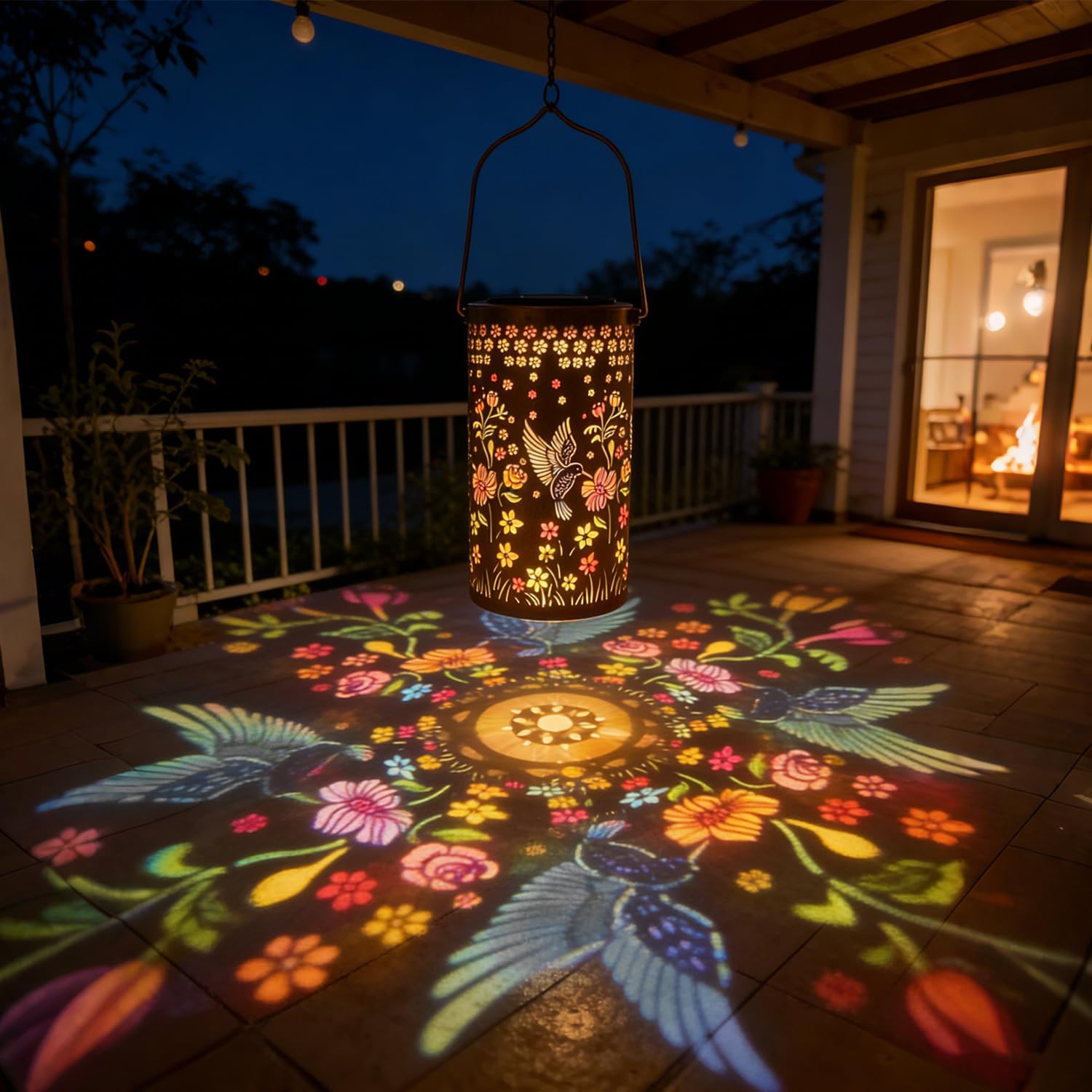 🔥HOT SALE 60% OFF🦋Colorful Butterfly Glow Solar Garden Lantern