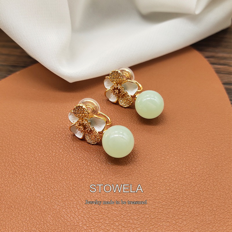 Celeste Floral Clip-On Earrings product image 3