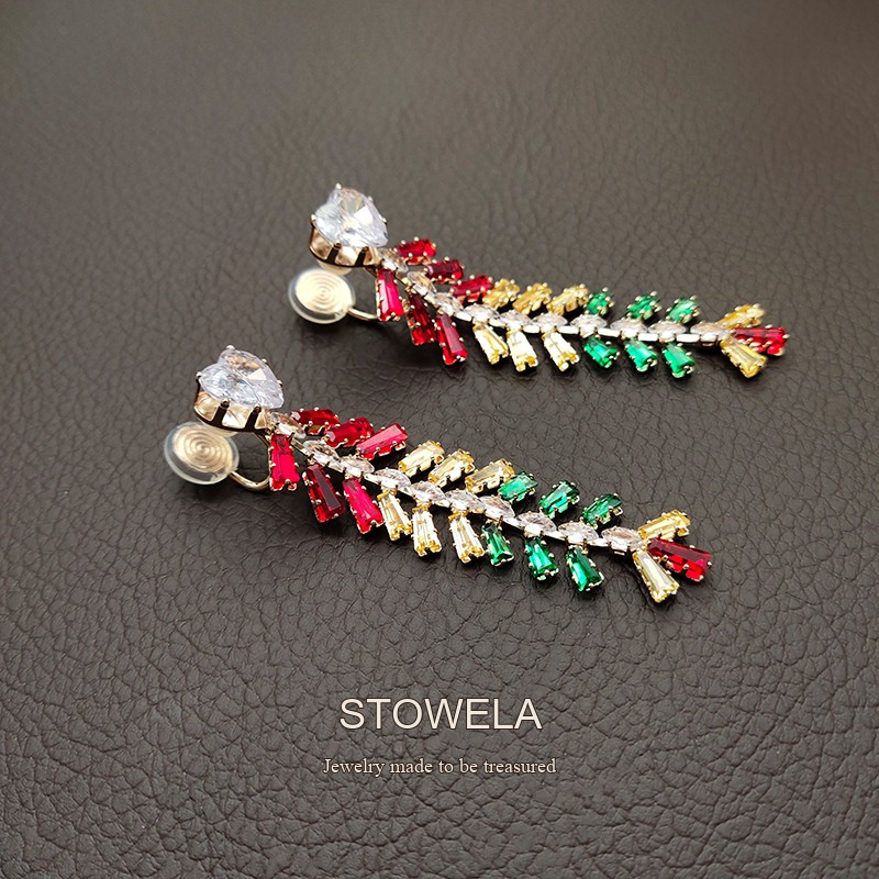 Lumière Wheat Ear Tassel Clip-On Drop Earrings product image 3