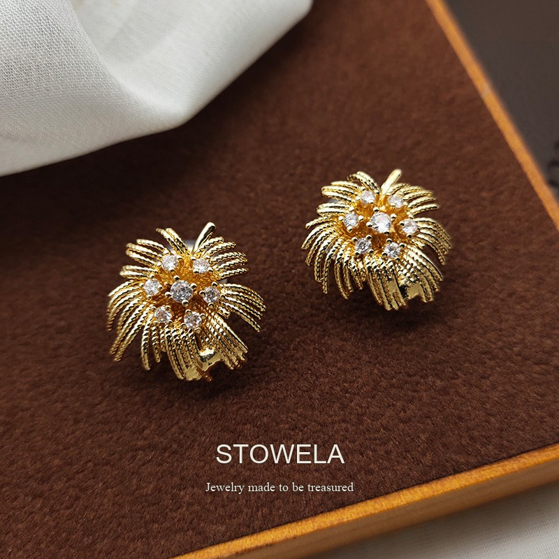 Amara Crystal Starburst Stud Earrings product image 5
