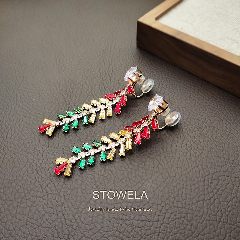 Lumière Wheat Ear Tassel Clip-On Drop Earrings product image 5