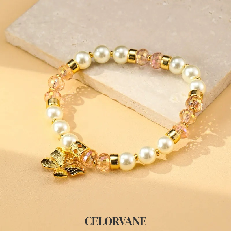 Marielle Lustre Pearl Butterfly Beaded Bracelet product image 1