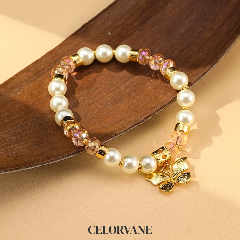 Marielle Lustre Pearl Butterfly Beaded Bracelet product image 2