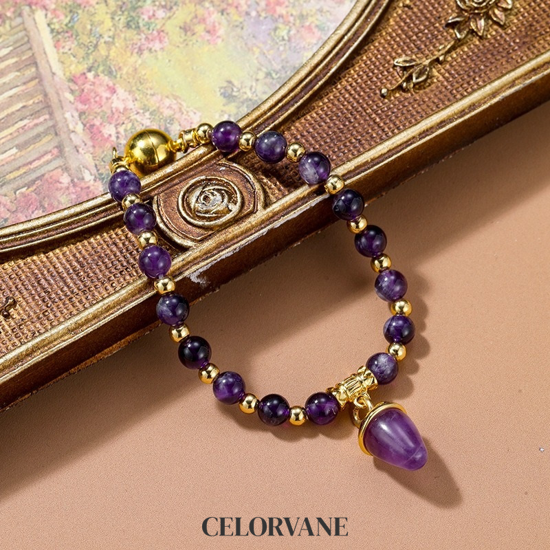 Valentina Lustre Amethyst-Tone Crystal Beaded Bracelet product image 1