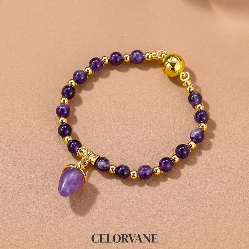 Valentina Lustre Amethyst-Tone Crystal Beaded Bracelet product image 4