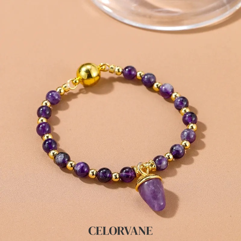 Valentina Lustre Amethyst-Tone Crystal Beaded Bracelet product image 7