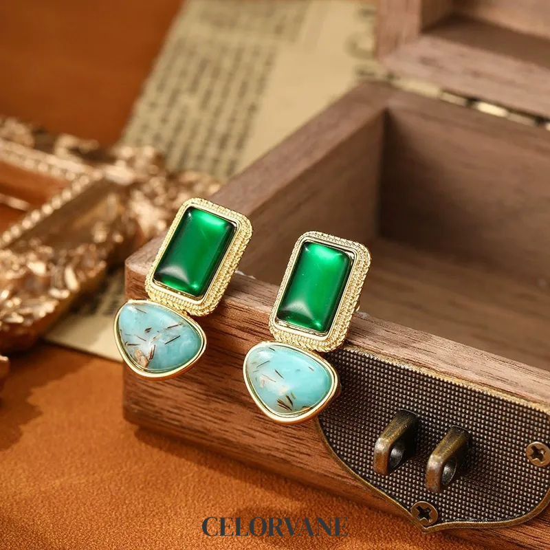 Aurelia Petal Geometric Drop Earrings product image 1