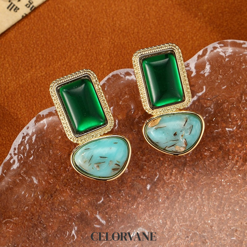 Aurelia Petal Geometric Drop Earrings product image 2