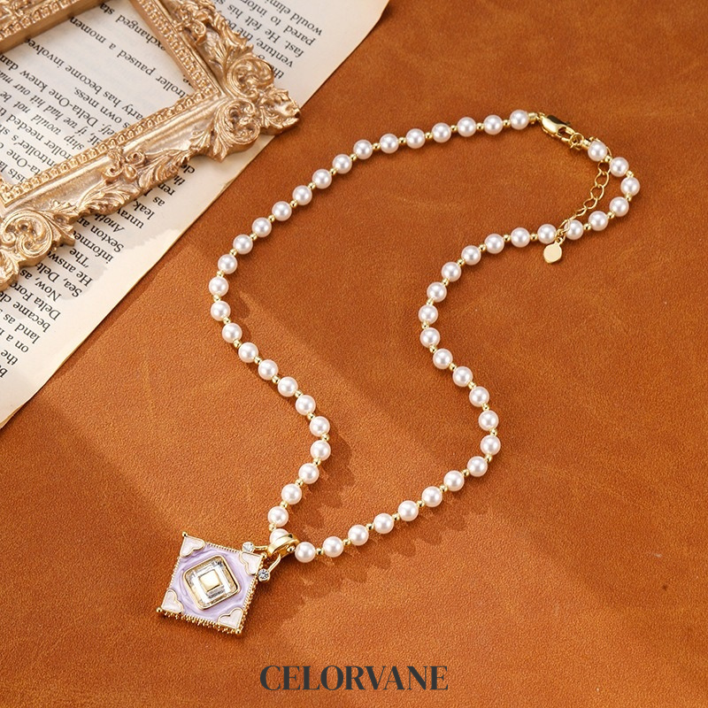 Celeste Lustre Pearl Heart Pendant Necklace product image 3