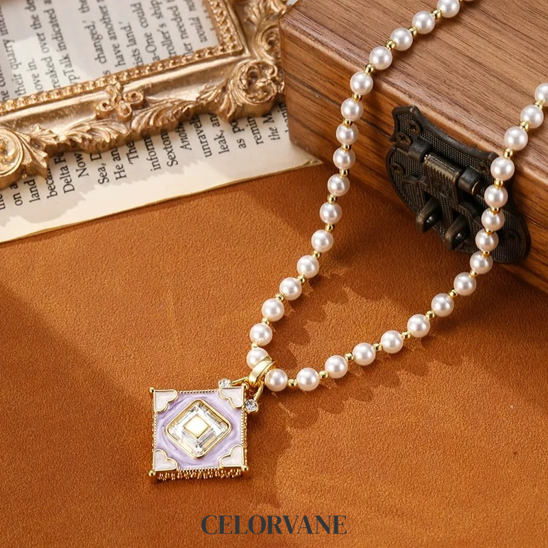 Celeste Lustre Pearl Heart Pendant Necklace product image 6