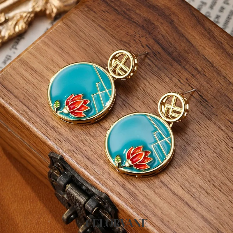 Celeste Bloom Lotus Enamel Pendant Necklace product image 8