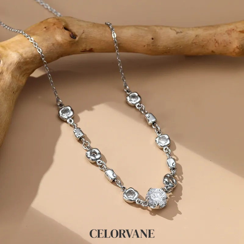 Ophelia Halo Crystal Pendant Necklace product image 1