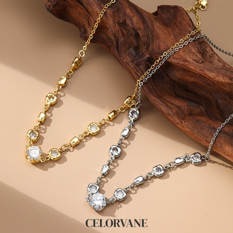 Ophelia Halo Crystal Pendant Necklace product image 3