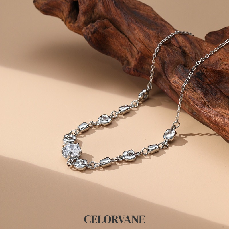 Ophelia Halo Crystal Pendant Necklace product image 4