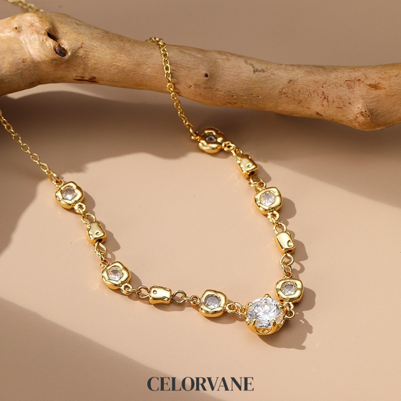 Ophelia Halo Crystal Pendant Necklace product image 6