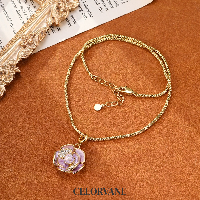 Liora Lustre Camellia Cat-Eye Pendant Necklace product image 4
