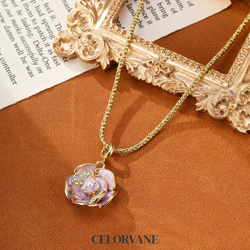 Liora Lustre Camellia Cat-Eye Pendant Necklace product image 7