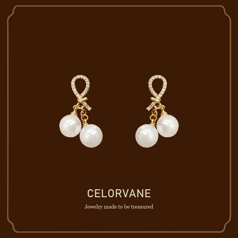 Vesper Pearl Clip-On Earrings Celorvane cover image