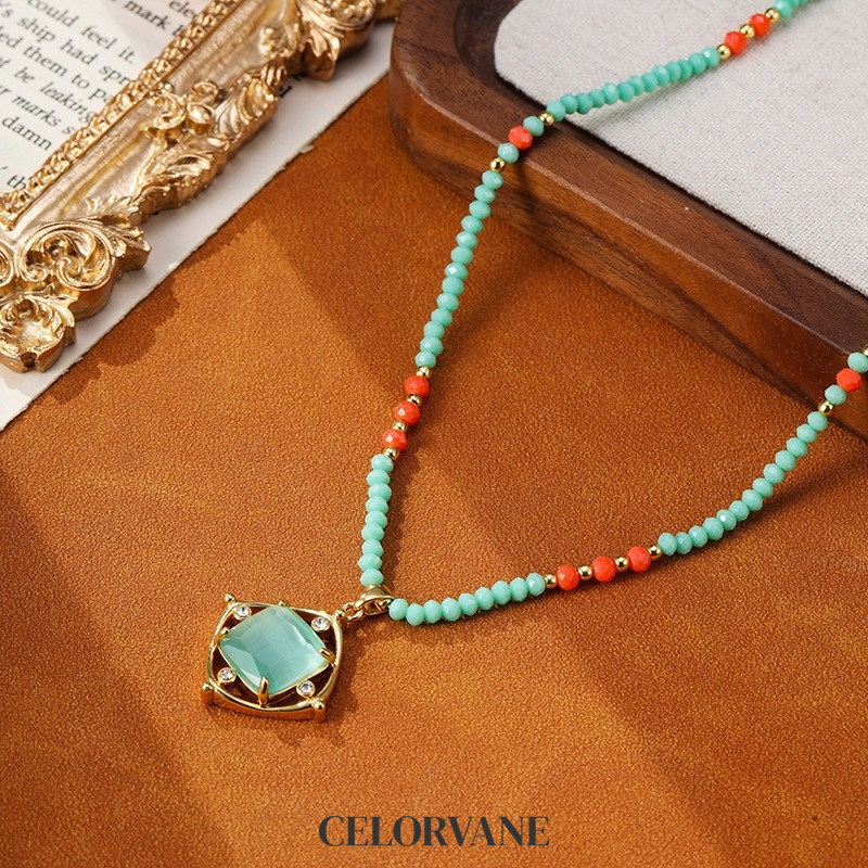 Seraphine Lustre Cat-Eye Pendant Necklace product image 2