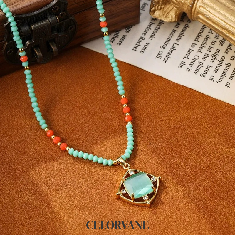 Seraphine Lustre Cat-Eye Pendant Necklace product image 7