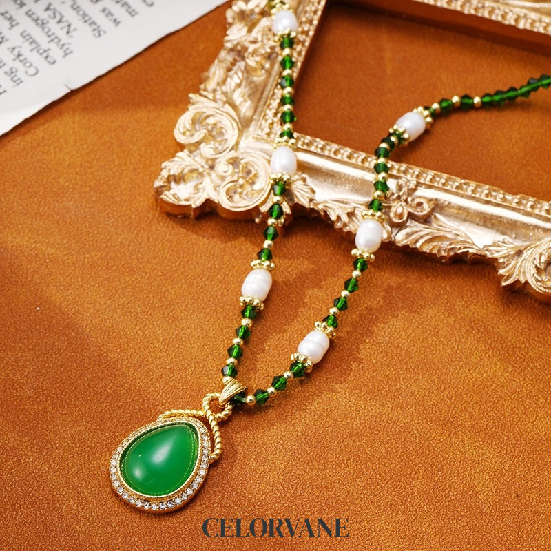 Solene Lustre Pearl Teardrop Pendant Necklace product image 3