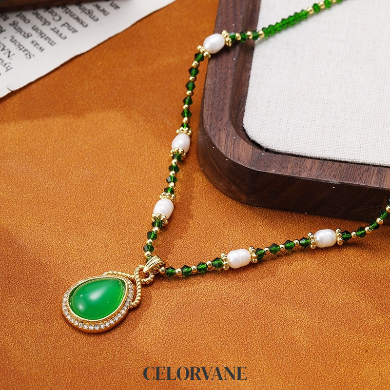 Solene Lustre Pearl Teardrop Pendant Necklace product image 4