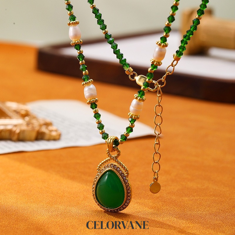 Solene Lustre Pearl Teardrop Pendant Necklace product image 5